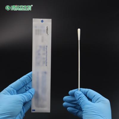 China Disposable Sterile Flocking Sampling Examination Swab VTM Transport Nylon Oropharyngeal Swab Stick for sale