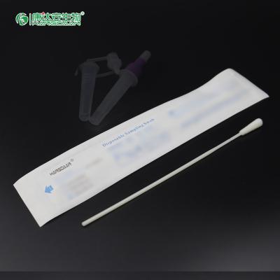 China CE ISO13485 Medical Nylon Flocking Sterile Throat Swabs Specimen Collection Oropharyngeal Swab (3cm Breakpoint) for sale