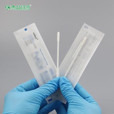 China MDR-CE/ISO Approved Medical Sterile Nylon Flocking Swabs Disposable Collection Transport Nasal Swab for sale