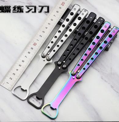 China New Trainer Knife Butterfly Knife Trainer Knife With Bottle Opener for sale