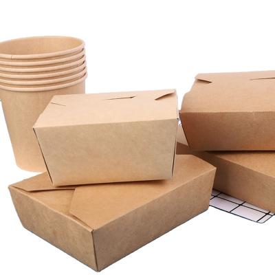 China Food grade/sale biodegradable packaging box waterproof/oil-proof hot eco-friendly disposable takeaway food container for sale