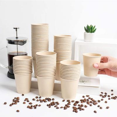 China Food Grade Disposable Biodegradable Disposable Paper Tea Cup Printed Custom Paper Coffee Cups for sale