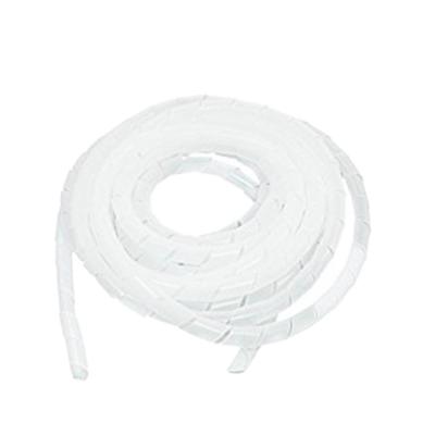 China Cable protection 10meter/plastic bag packing PE White(natural) Black various color support Custom Protection Cable Sleeves Spiral Wrap Band for sale