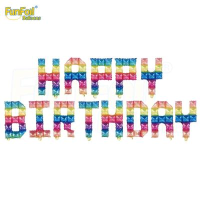 China New decoration birthday 16 inch letter balloons set single cell globos foil balloon for birthday party decoration for sale