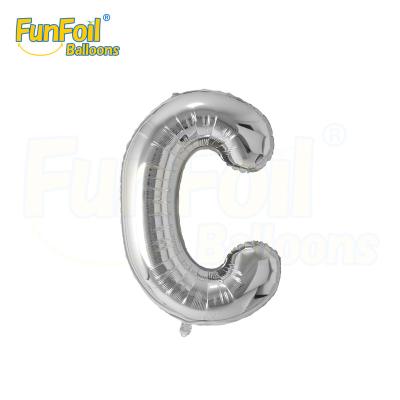 China 40 Inch Large Letter Silver Alphabet Foil Balloon Theme Aluminum Inflatable Funfoil Decoration Funfoil Balloon For Decor for sale