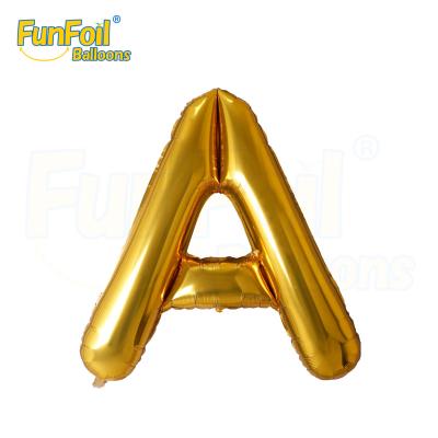 China Funfoil Party Decoration 40 Inch Letter Balloon Foil Balloon Inflatable Helium Balloon Party Decor for sale