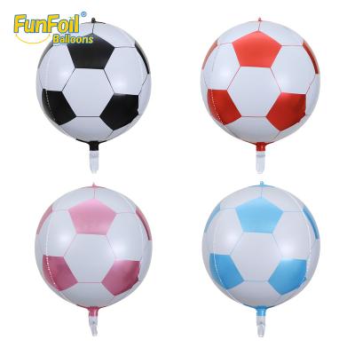 China Decoration Funfoil 22 Inch Printed Aluminum Foil 3D Stereoscopic Football Supplier For Kids Toys Baby Show for sale