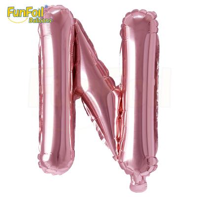 China High Quality Decoration China Balloon Wholesaler Supply 16inch Rose Gold,Silver Two Colors Letters Balloons globos for sale