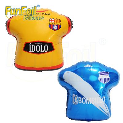 China Advertising Toy Funfoil Automatic Balloon Supplies Football Apparel Shape Foil Sealing Balloon For Kids Gifts Party Decoration for sale