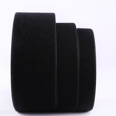 China Durable 7cm 70% Nylon And 30% Polyester Mixed Hook And Loop Strap 7.0cm Grade B Webbing Band 70mm Black White In Stock Customized Width for sale