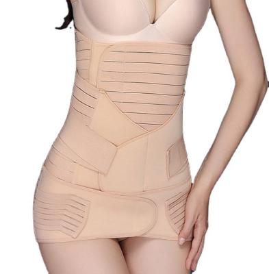 China Antibacterial 3 in 1 Belly Abdominal Belt Waist Support Postpartum Maternity Back Belt for Women for sale