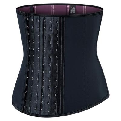 China High Quality Custom Made Breathable Plus Size Underwear Women 9 Size Steel Bone Corset Latex Waist Trainer Belt With Hooks for sale