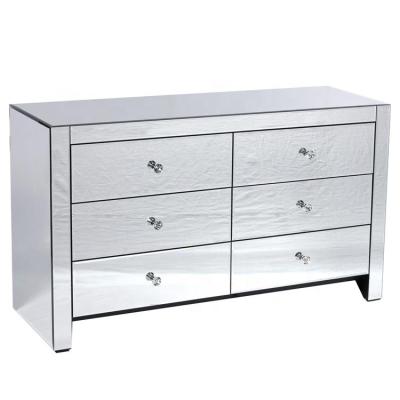 China Surface: Mirror Mirrored Drawer Dresser Dressing Table 6 Chest - Mirror Furniture for sale