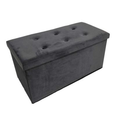 China Eco-friendly Wholesale Foldable Tufted Ottoman Velvet Ottoman, Fuzhou Fytch Velvet Ottoman for sale