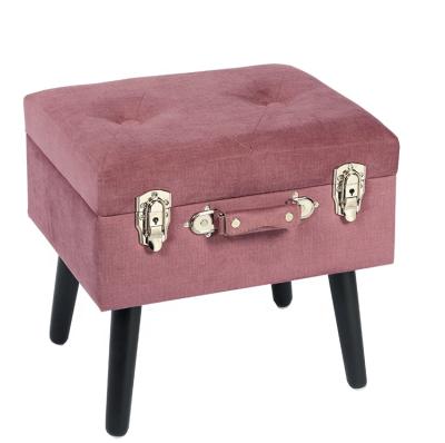 China Small Stools Trunk Storage Box Foldable Wooden Sitting Stool For Germany for sale