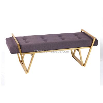 China Minimalist Fuzhou Home Bench Decorative Upholstered Dining Bench Long Sofa for sale