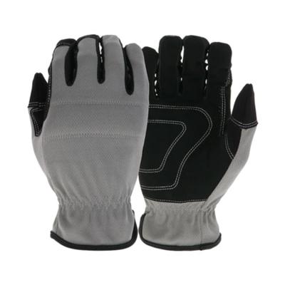 China Lightweight Work Gloves Light Work Anti Vibration Padded Palm Safety Synthetic Leather Mechanical Gloves for sale