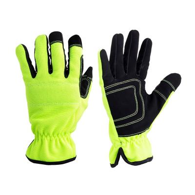 China Lightweight Industrial Impact Gloves Anti Vibration Synthetic Leather Work Safety Gloves for sale