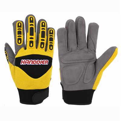 China Anti-impact Best Wear Rugged Slip Resistant Safety Work Heavy Duty Shockproof Comfortable Mechanical Gloves for sale