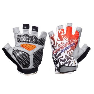 China Customized Color Silicon Gel Anti Slip Anti Slip Outdoor Sports Cycling Gloves for sale