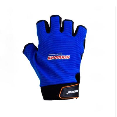 China Outdoor Sports Half Finger Cycling Anti Abrasion Cycling Gloves Microfiber Anti Slip for sale