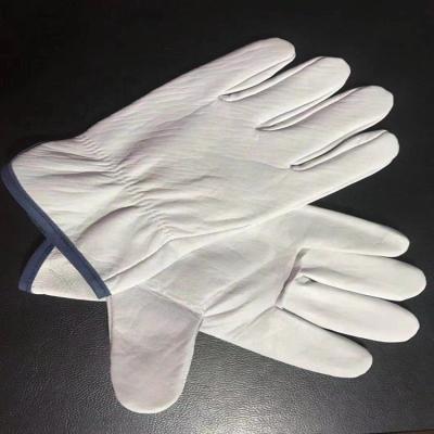 China Water Proof Soft White Leather Sheepskin Goat Leather Gloves Safety Training Protective Gloves for sale