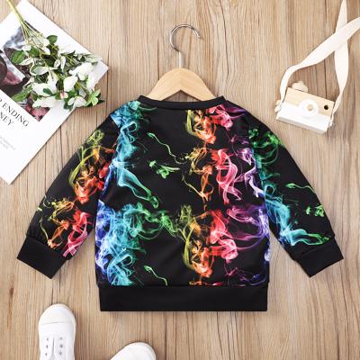 China QUICK DRY Custom Design Colorful Printed Kids Long Sleeve Boys T-Shirt For Spring And Autumn for sale