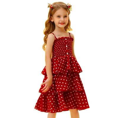 China Princess anti-static European and American 2022 halter girls summer polka dot dress for sale