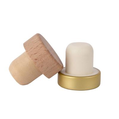 China Wine Polishing Cork Stopper Cork Plastic Tequila Whiskey Customized Berlin Packaging Polymer Non-Refillable Stopper T-Shape for sale