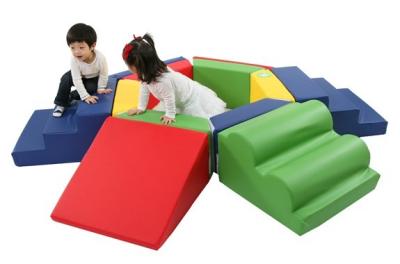 China Customized Indoor Playground Products Colorful Soft Touch With Slope Slide for sale