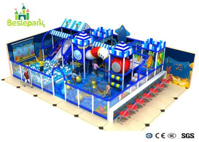 China Kindergarden Ocean Themed Playground Stimulating Kids Curiosity, With Slide / Mat for sale