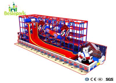 China Indoor Ball Pool Playground Kids Toys With Slide Trampoline / Obstacle Course for sale