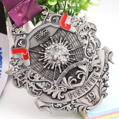 China Art Medal Manufactures Cheap Price Custom Folk Taekwondo 3D Marathon Basketball Football Running Race Sports Award Medal With Ribbon for sale