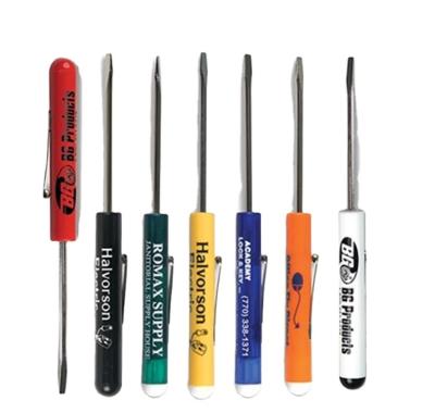 China Mini plastic screwdriver with clip magnet for sale