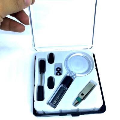 China Plastic eyeglass repair tool kit with magnifying glass 268 for sale