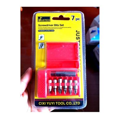 China Home use 7pc bit set, screwdriver set for sale