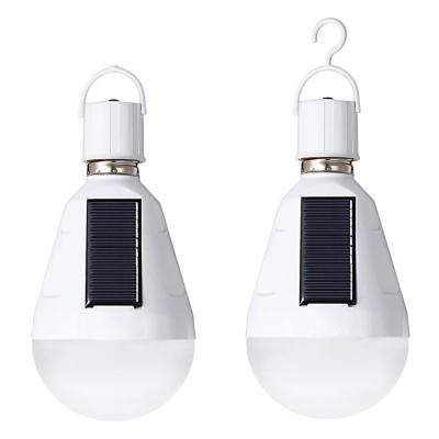 China 7w 12w Solar Emergency Strobe Camping Lights Led Emergency Camping Light Handheld Led Solar Bulb Light for sale