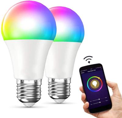 China Smart INDOOR Hot Selling Led Bulb Work With Alexa And Google Assistant Multicolor Alexa Light Bulb No Hub RGB Required for sale