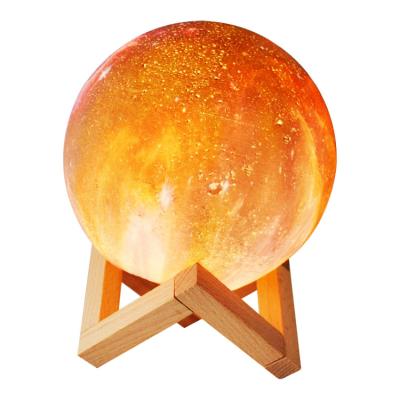 China Modern Lamparas Led Children's Light Toys Instruments Moon Night Lamp Children's 3D Printing Lunar Light for sale