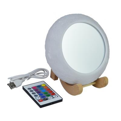 China Eco-friendly Smart LED Lamp Color Changing Mirror Night Light For Kids Bedroom Christmas Gift for sale