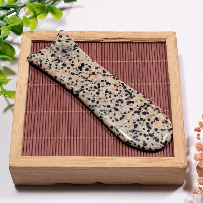 China 2020 New Product Face Massager Crystal Speckle Stone Hand Massage Tool Face Massage Tool Fish Tail Shape Gua sha for sale