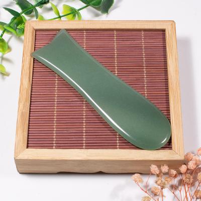 China Face Massager and Body Massage 2020 New Style Product Natural Green Aventurine Jade Roller Gua Sha Stone Body Massager Tool for sale