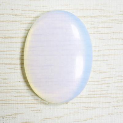 China Cabochon Stone Oval Charms 30x40mm Opal Stone Oval Beads No Drill Stone Cabochon For Jewelry Making for sale