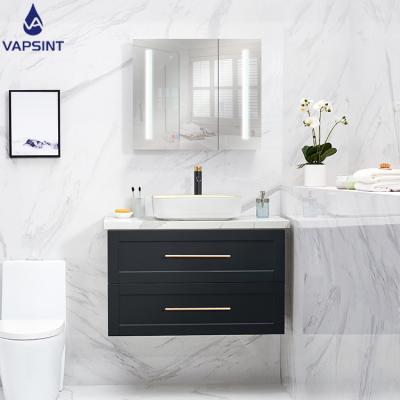 China Environmental Friendly Hot Sale 25 Inch Wall Mounted Bathroom Vanity With Single Sink for sale