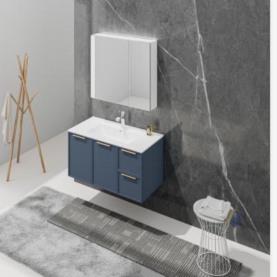 China Factory Direct Environment Friendly Single Drawer Shaker Bathroom Cabinet Vanity for sale