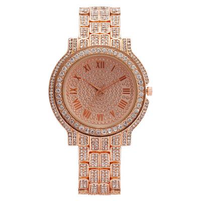 China Fashion women's watch quartz watch women's watch\Roman pattern dress full diamond diamond luxury popular hot sale women for sale