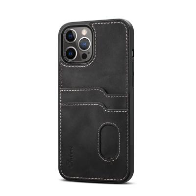 China Luxury Soft Shockproof Card Slots Phone Holder Leather Case For Iphone 12 pro Max Phone Case Wallet for sale