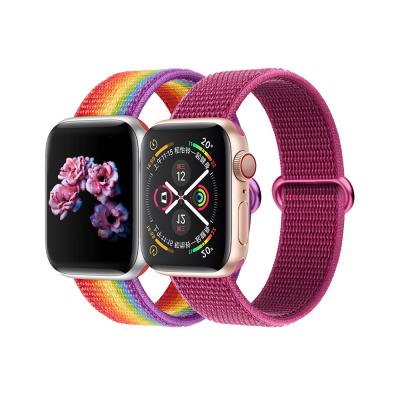 China Water Resistant Nylon Watch Straps Watch Band For Apple Watch Band Strap 5 Series 4 3 2 1 for sale