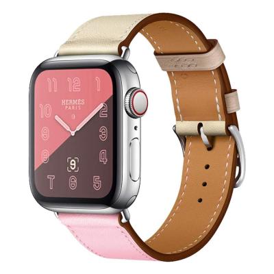 China Luxury Vintage Leather Strap Men's Leather Watch Band For Apple Watch Strap Band 38mm For IWatch Series Band for sale