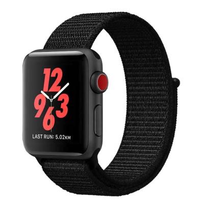 China Sport Buckle Replaceable Nylon Watch Band 38 40 42 44 Millimeter Replacement Strap For Apple Watch iWatch for sale